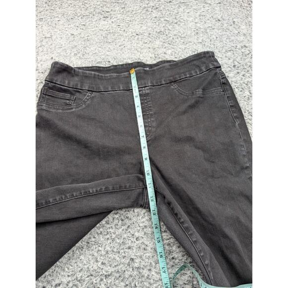 Chicos Jeans Womens 10 Black High Rise Pants Jegging Skinny Stretch Normcore Mom - Picture 7 of 10